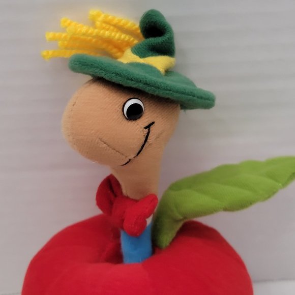 The Busy World of Richard Scarry Apple Lowly Worm Book Hungry caterpillar Plush - Picture 3 of 10